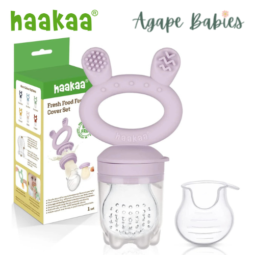 Haakaa Fresh Food Feeder & Cover Set - Lavender