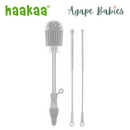 Haakaa Silicone Cleaning Brush Kit - Suva Grey