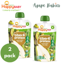 Happy Baby Happy Tot Fiber & Protein - Organic Pear, Kiwi, Kale 4oz/113g (2 PACK BUNDLE) Exp: 11/25
