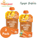 Happy Family Happy Baby Stage 2 (6+ months) Clearly Crafted Meals - Sweet Potatoes Mangos & Carrots, 113g.(2-PACK BUNDLE) Exp: 11/25