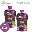 [2 Pack] Happy Baby Happy Family Happy Baby Stage 1 (6+ Months) Clearly Crafted - Prune, 99g Exp: 06/26