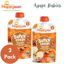 [2-Pack] Happy Baby Happy Family Happy Tot Superfoods - Apples, Sweet Potato, Carrots & Cinnamon, 120 g. (For 2yr up) Exp:12/25