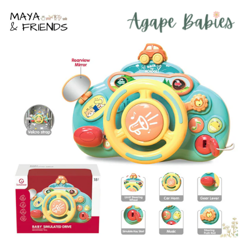 Maya & Friends Baby Driving Simulator Toy (Assorted Colours)