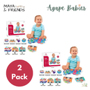 [2-Pack] Maya & Friends Fabric Story Book