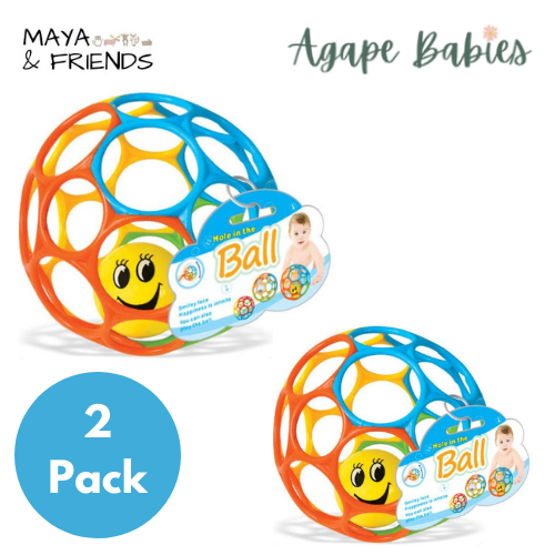 [2-Pack] Maya & Friends Soft Oball With Rattle