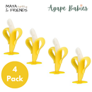 [4-Pack] Maya & Friends Banana Teether Toothbrush