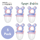 [5-Pack] Maya & Friends Fresh Food Feeder - 3 Color