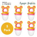 [5-Pack] Maya & Friends Fresh Food Feeder - 3 Color
