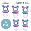 [5-Pack] Maya & Friends Fresh Food Feeder - 3 Color