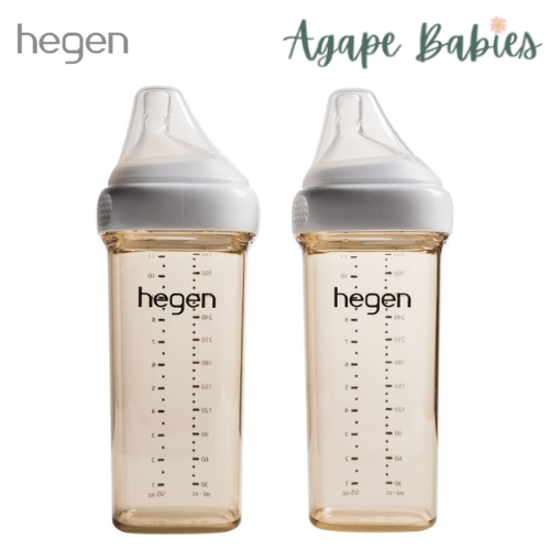 Hegen PCTO 330ml/11oz Feeding Bottle PPSU (Fast Flow Teat) 6m+(2-Pack)