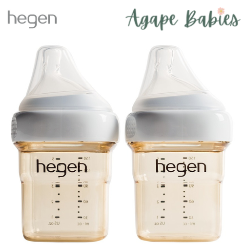 Hegen PCTO™ Feeding Bottle PPSU 150ml/5oz (Slow Flow) 0+ Month (2-pack)