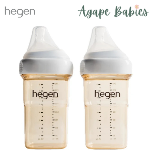 Hegen PCTO™ Feeding Bottle PPSU 240ml/8oz (Medium Flow) 3+ Months (2-pack)