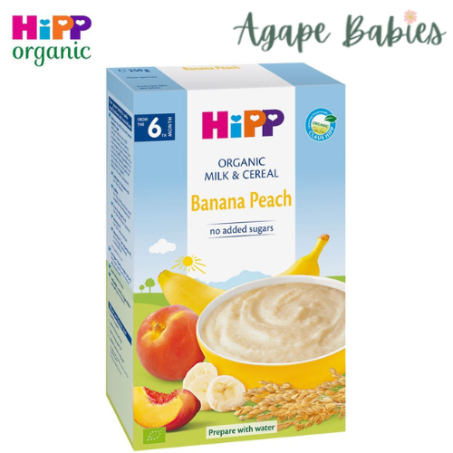 HiPP Organic Milk Pap Banana Peach 250g (6 Months Up)  Exp: 01/25