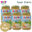 [6-Pack] Hipp Organic Noodles With Sea Fish In Cream And Broccoli Sauce 220g Exp: