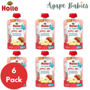 [Exp: 11/25] (Bundle of 6) Holle Organic Pouch - Apple Ant - Apple with Banana and Pear 100g - From 6 Months