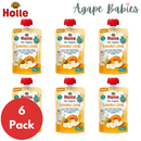 [Exp: 12/25] (Bundle of 6) Holle Organic Pouch - Banana Lama - Banana, Apple, Mango & Apricot 100g - From 6 Months