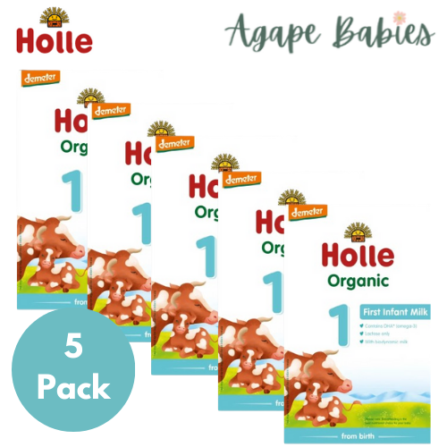 [Exp: 05/26] Holle Organic Infant Formula 1 400g DHA (from Birth - 6months) x 5 Packs