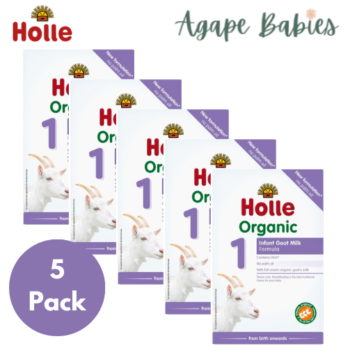 [Exp: 06/26] Holle Organic Infant Goat Milk F1 400g DHA (from Birth - 6months) x 5 Packs