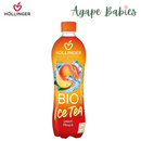 [12-Pack] Hollinger Organic Ice Tea Peach, 500ml Exp: 07/25