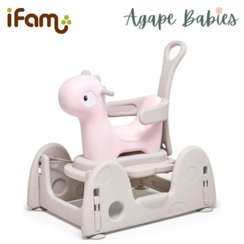 IFAM Famy Dinosaur Spring Car Set (3+ yo) - Pink