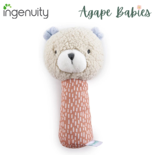 Ingenuity Premium Soft Plush Nate â„¢ Handheld Rattle