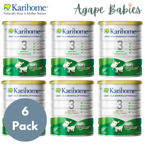 [6-Pack] Karihome Goat Milk Growing-Up Formula 900gm (1-3 Years) - Exp: 07/26