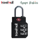 Travelmall TSA 3-Dial Combination Lock (Black)