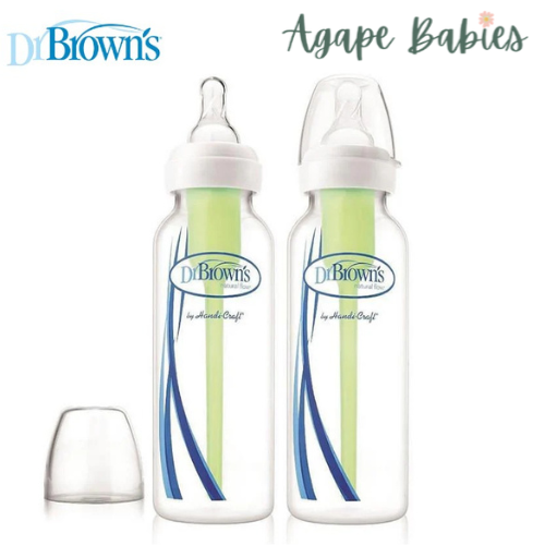 Dr Brown's 8 OZ/250ML  PP Narrow-Neck "Options+" Bottle, Twin-Pack