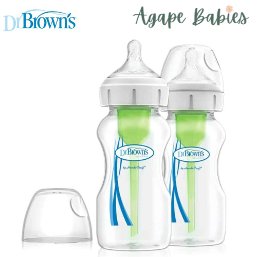 Dr Brown's 9oz/270ml PP Wide-Neck "Options+" Bottle (Twin-Pack)