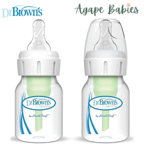 Dr Brown's PP Narrow-Neck Options+ Bottle 2 OZ/60 ML , Twin-PK