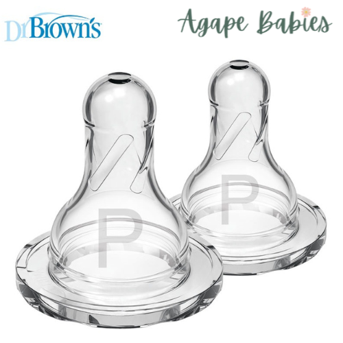 Dr Brown's Preemie Flow Silicon Narrow Neck Nipple 2 Pack  (New)