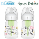 Dr. Brown's 5oz/150ml WN Options+ Designer Bottles (Woodland Design), 2-Pack