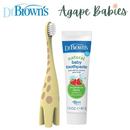 Dr. Brown's Infant-to-Toodler Toothbrush and Toothpaste Combo Pack - Giraffe