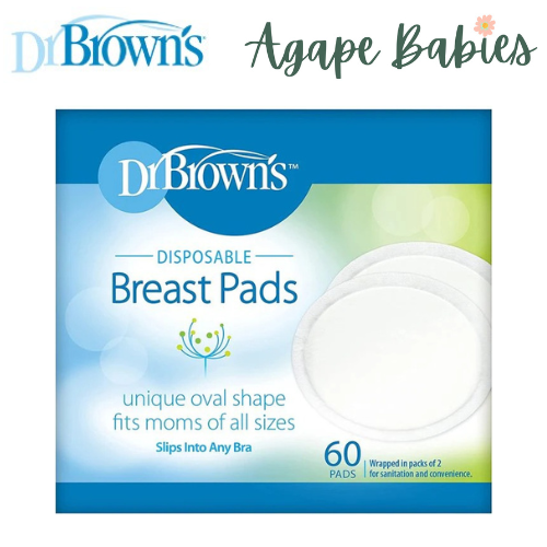 Dr. Brown's Oval Disposable Breast Pads (60 Pcs)