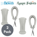 [2 Pack] Dr Brown's Safe Squeeze Nail Scissors W/ Safety Case