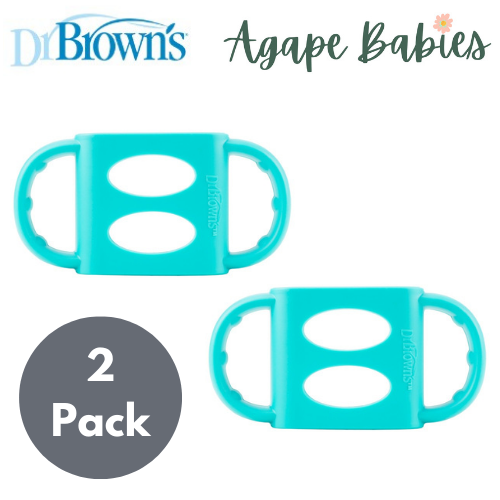 [2-Pack] Dr. Brown’s Narrow-Neck Silicone Handles - Turquoise