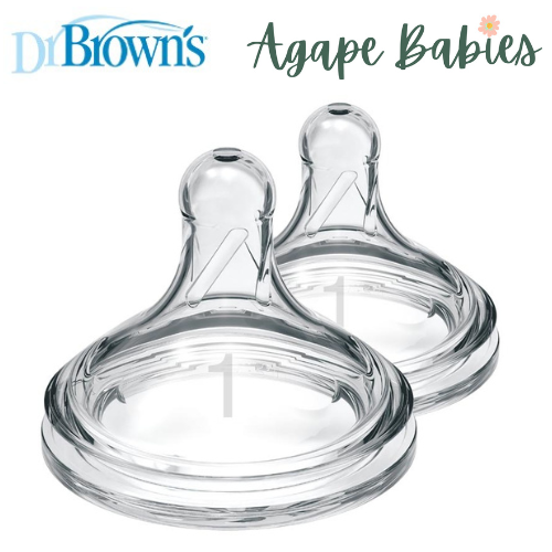 [Bundle of 2] Dr Brown's  W-N Silicone Options+ Nipple, 2-Pack