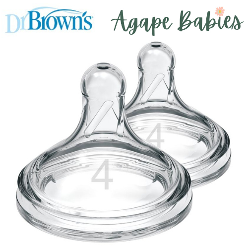 [Bundle of 2] Dr Brown's  W-N Silicone Options+ Nipple, 2-Pack