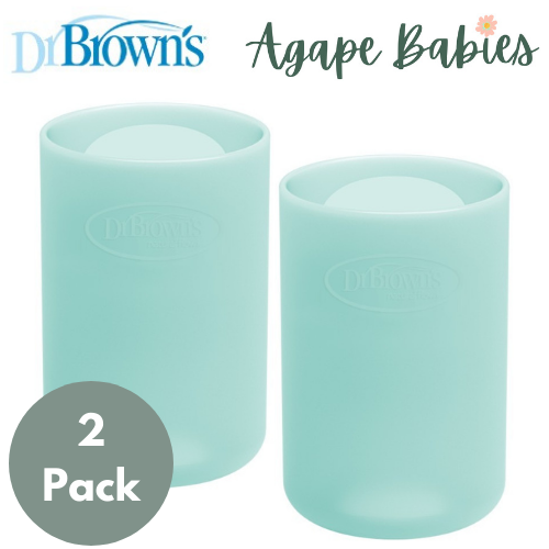 [Bundle of 2] Dr Brown's 4 oz/120 ml Narrow Glass Bottle Sleeve - Mint