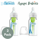 [2-Pack] Dr Brown's 4 oz/120 mL PP Narrow Anti-Colic Options+ Baby Bottle 1pc