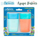 [Bundle of 3] Dr Brown's Toddler Tumblers, 4-Pack