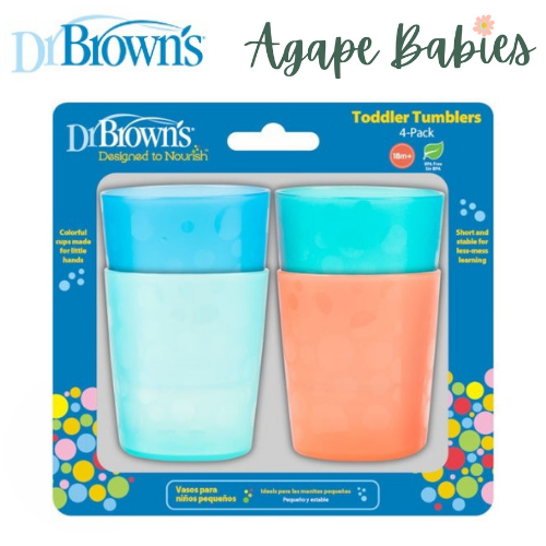 [Bundle of 3] Dr Brown's Toddler Tumblers, 4-Pack