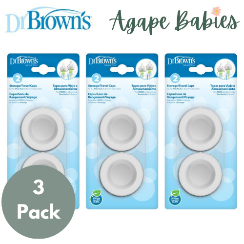 [Bundle of 3] Dr Brown's Wide-Neck Storage/Travel Cap - 2 Pack