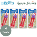 [Bundle of 4] Dr. Brown’s Infant Feeding Spoon - Pink, 2-Pack