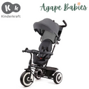 [6-Months Warranty]  KinderKraft  Tricycle Aston - Grey