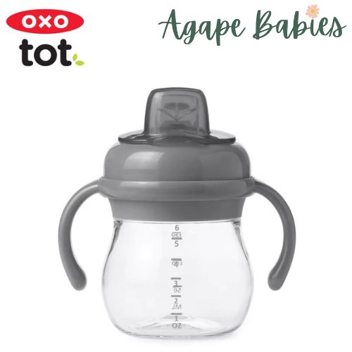 OXO Tot Grow Soft Spout Cup With Removable Handles 6oz/150ml 4m+ - Grey