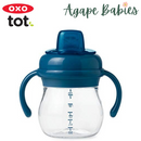 OXO Tot Grow Soft Spout Sippy Cup With Removable Handles 6oz/150ml 4m+ - Navy