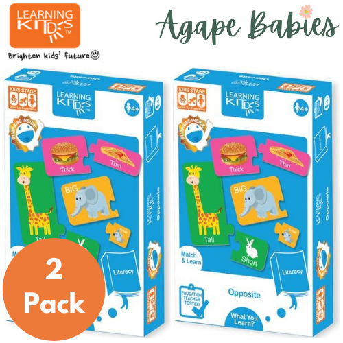 [Pack of 2] Learning Kitds Opposite Puzzles