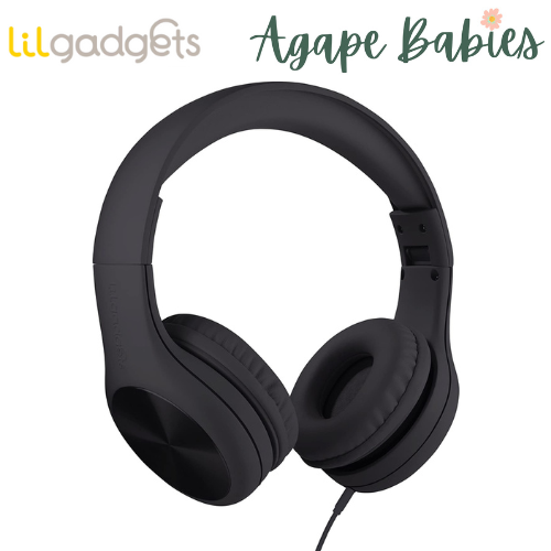 LilGadgets Connect+ Pro Wired Headphones for Children - Black