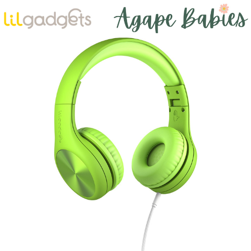 LilGadgets Connect+ Pro Wired Headphones for Children - Green